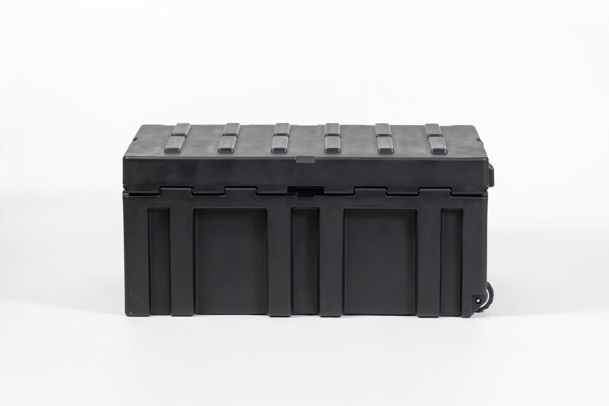 Deso 220L Wheeled Rotomolded Dry Box in ONYX - for backcountry hunting and camping by Deso Gear