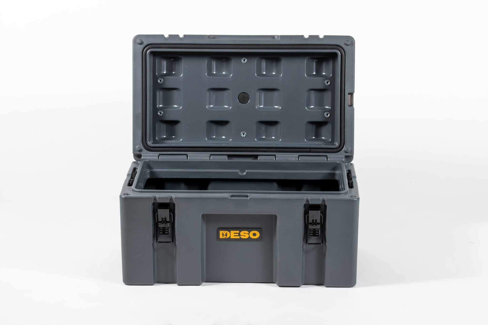 Deso 50L Rotomolded Dry Box in ONYX - for backcountry hunting and camping by Deso Gear