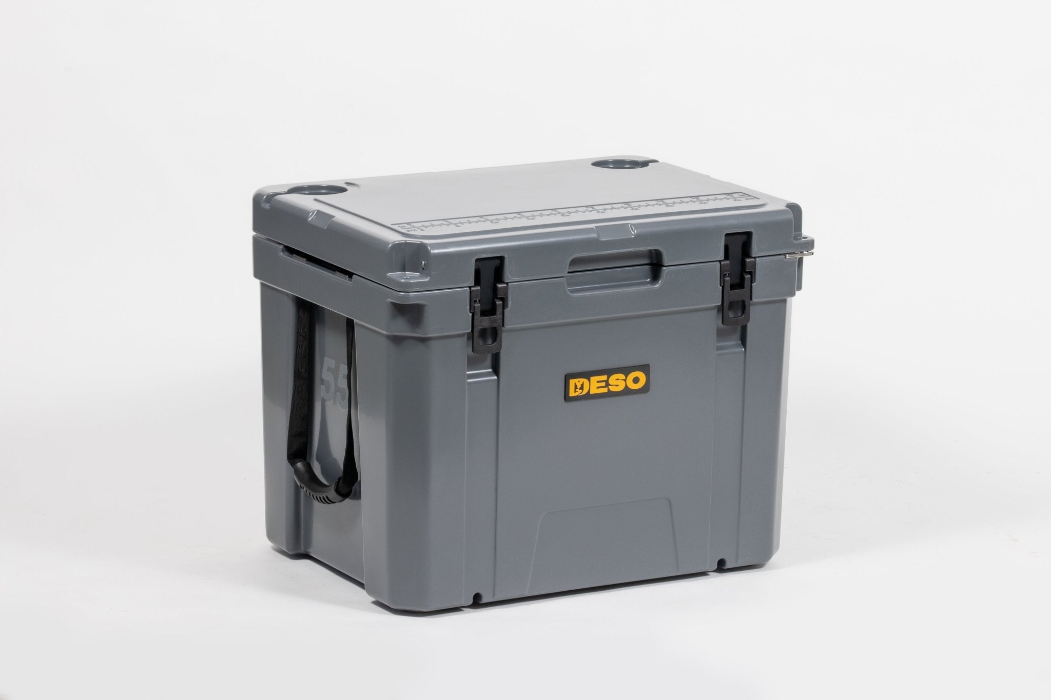 Deso 55QT Rotomolded Cooler in STONE - for backcountry hunting and camping by Deso Gear