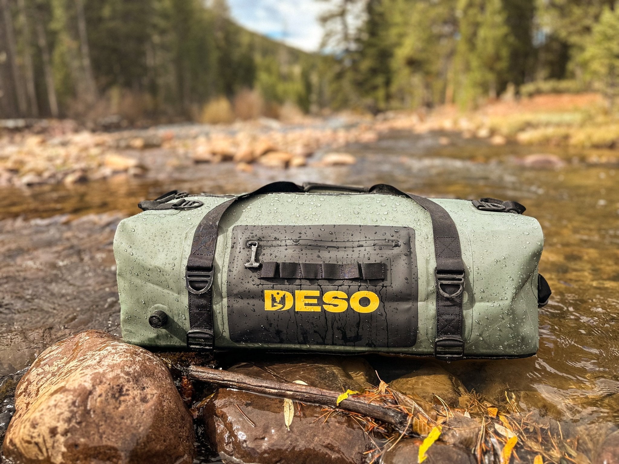 Deso 60L Submersible Ranger Duffel in ONYX - for backcountry hunting and camping by Deso Gear
