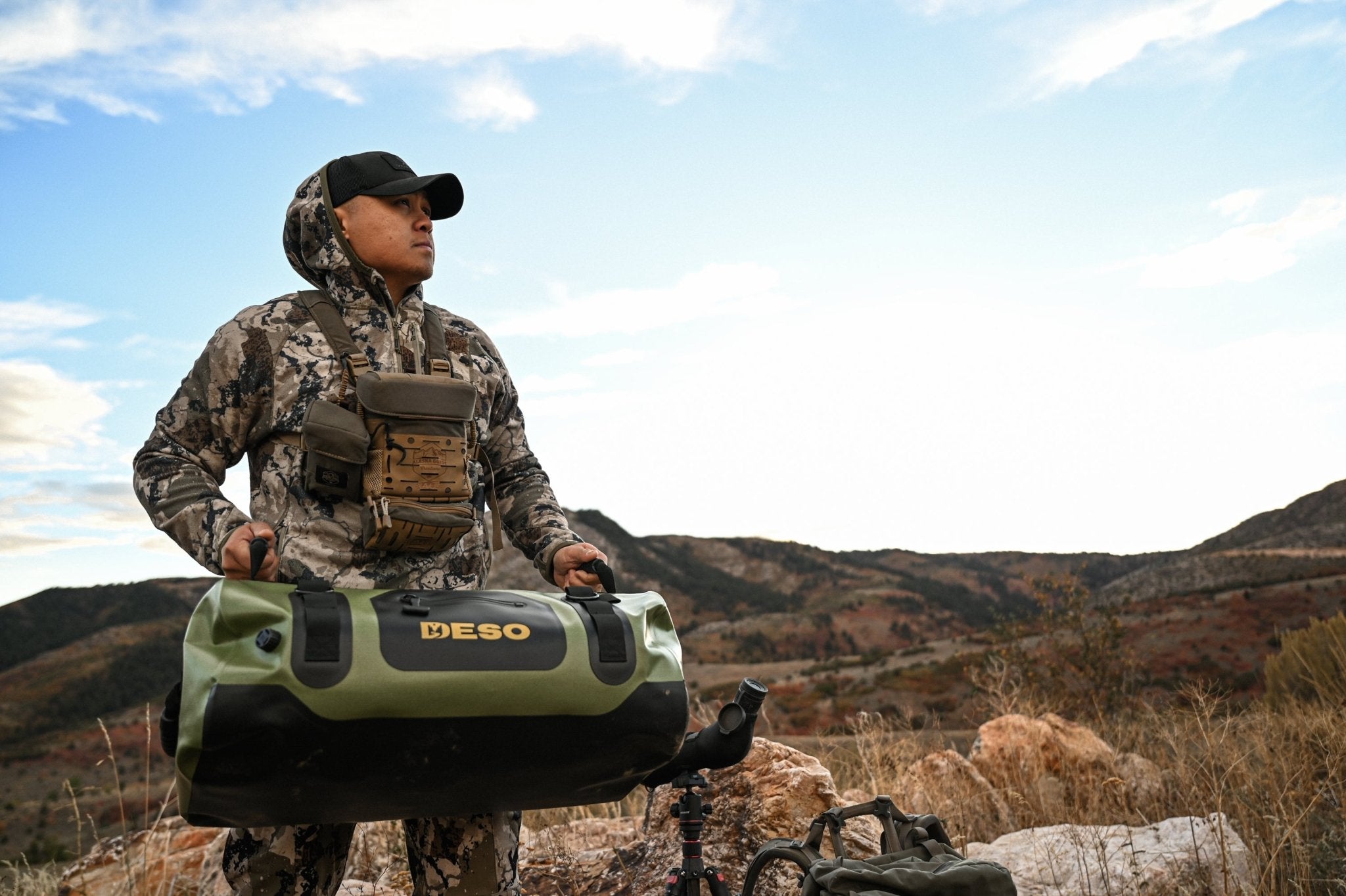 Deso 60L TPU Submersible Scout Duffel in - for backcountry hunting and camping by Deso Gear