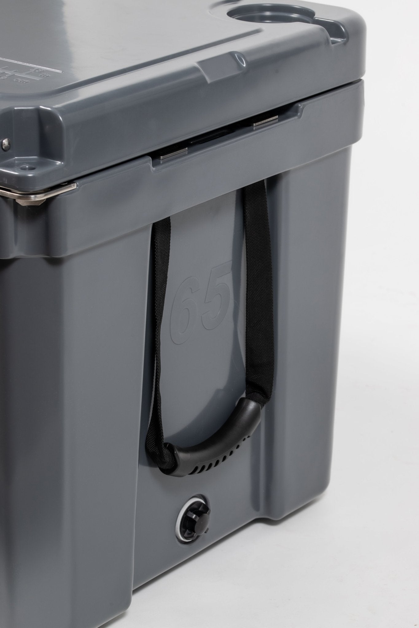 Deso 65QT Rotomolded Cooler in STONE - for backcountry hunting and camping by Deso Gear