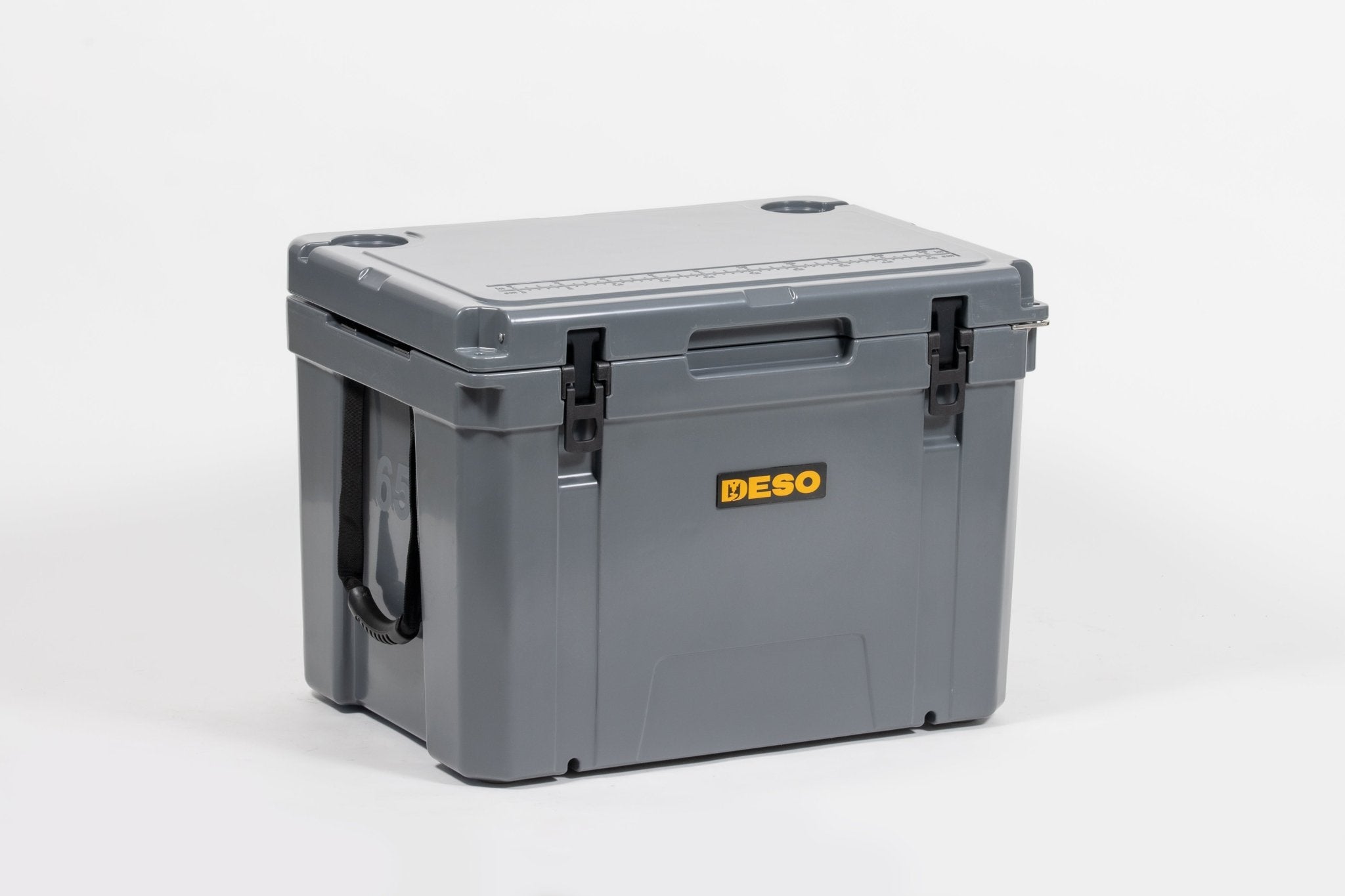 Deso 65QT Rotomolded Cooler in STONE - for backcountry hunting and camping by Deso Gear