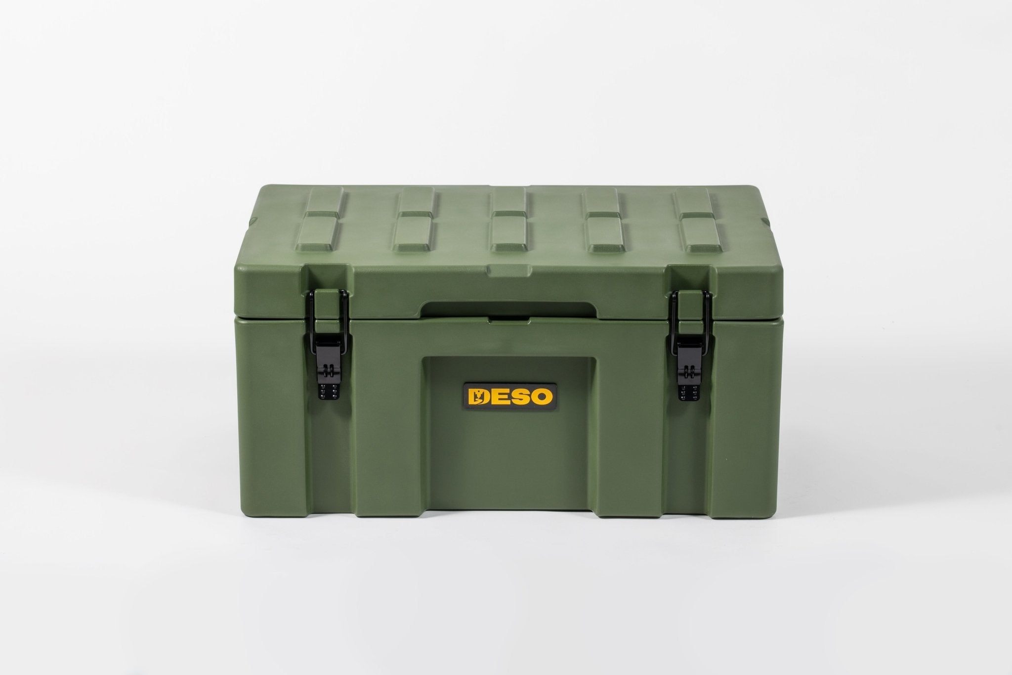 Deso 70L Rotomolded Dry Box in MOSS - for backcountry hunting and camping by Deso Gear