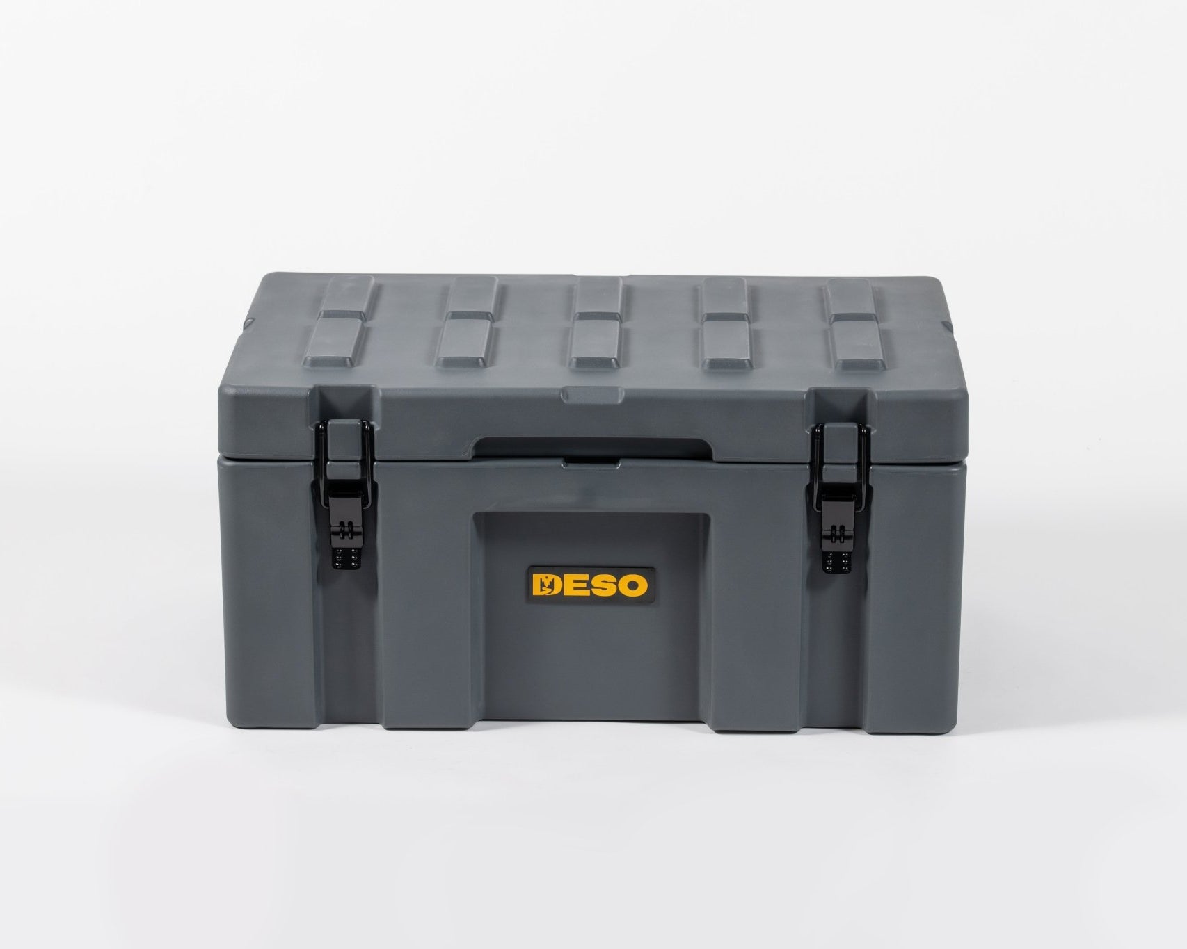 Deso 70L Rotomolded Dry Box in SLATE - for backcountry hunting and camping by Deso Gear
