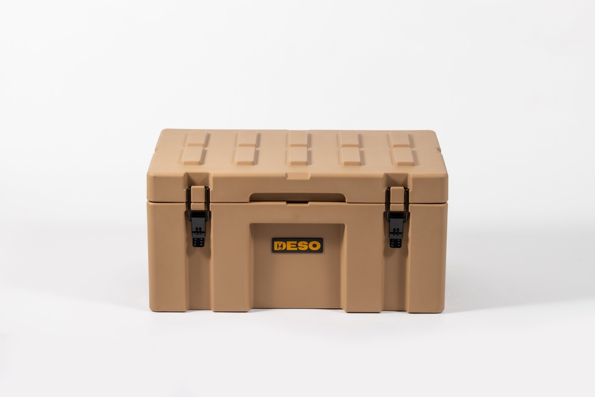 Deso 70L Rotomolded Dry Box in SAND - for backcountry hunting and camping by Deso Gear