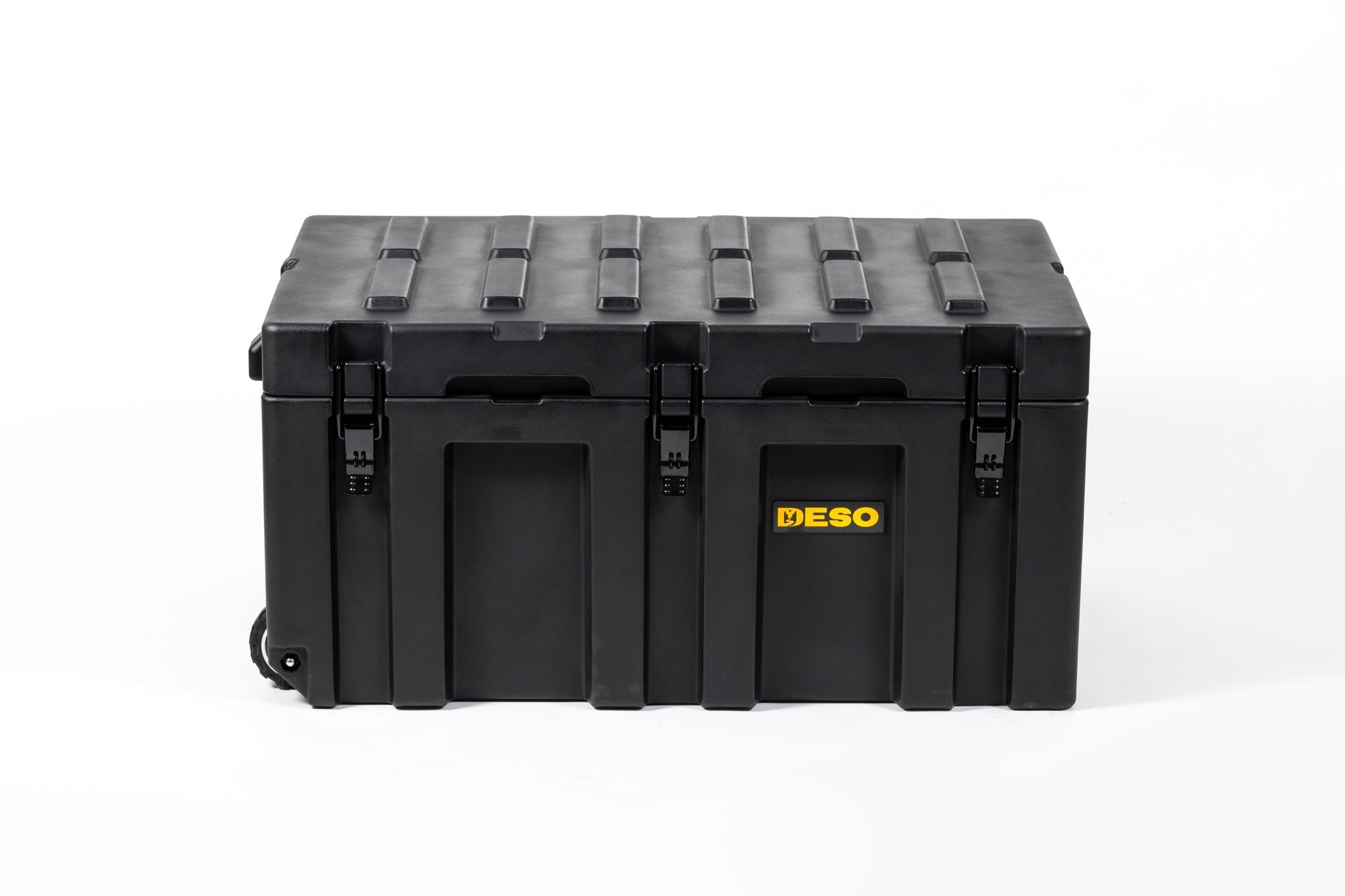 Deso 150L Wheeled Rotomolded Dry Box in ONYX - for backcountry hunting and camping by Deso Gear