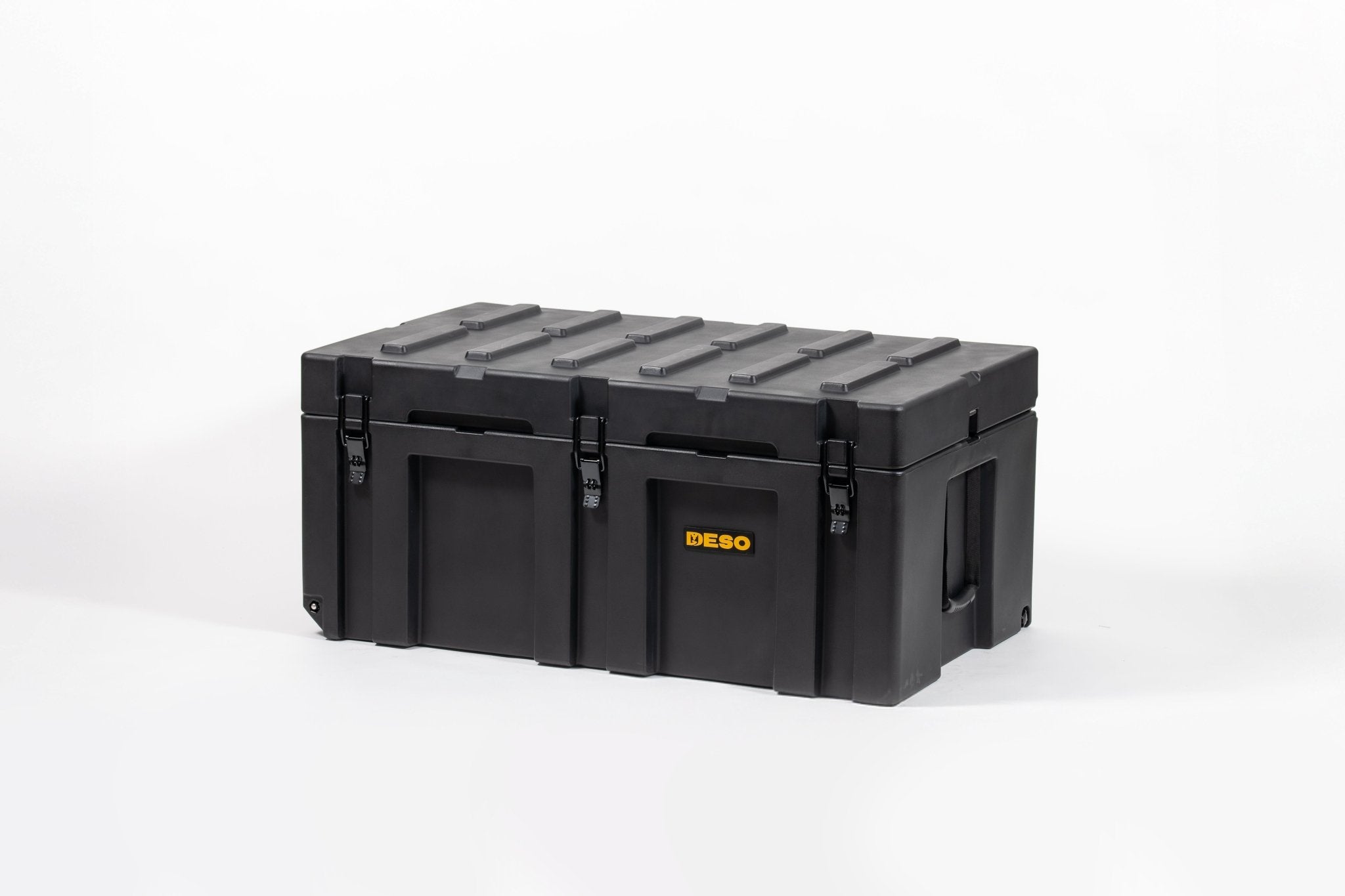 Deso 220L Wheeled Rotomolded Dry Box in ONYX - for backcountry hunting and camping by Deso Gear
