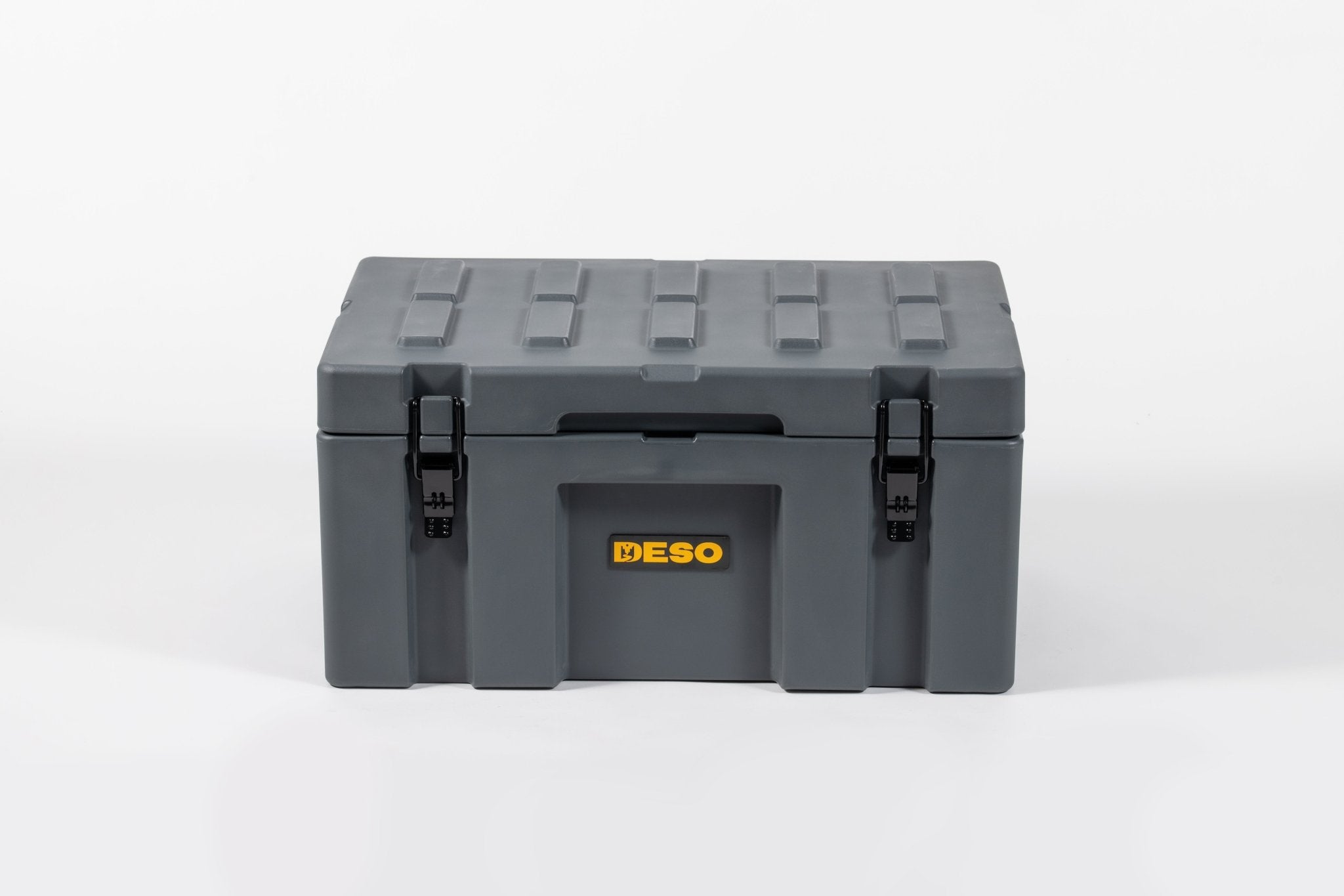 Deso 70L Rotomolded Dry Box in SLATE - for backcountry hunting and camping by Deso Gear