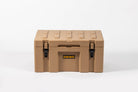 Deso 70L Rotomolded Dry Box in SAND - for backcountry hunting and camping by Deso Gear